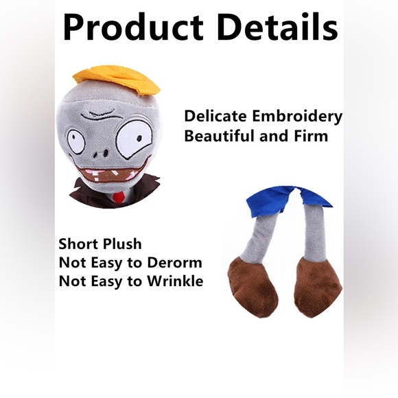 Cone-head Zombies Brown Coat Plush - Picture 2 of 7